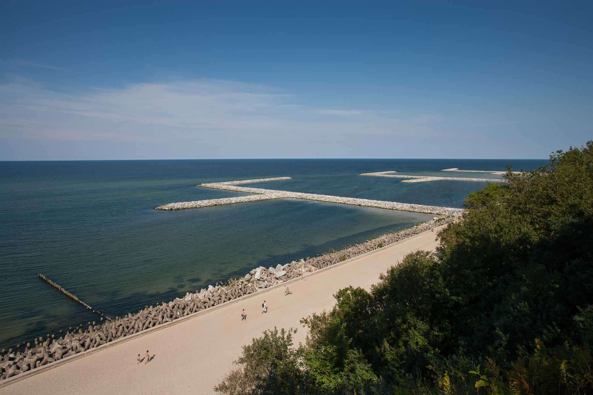 widok na morze w Jarosławcu